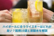 ハイボールに合うウイスキーはどれが良い？銘柄10選と炭酸水を解説